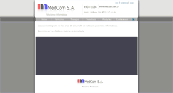 Desktop Screenshot of medcom.com.ar